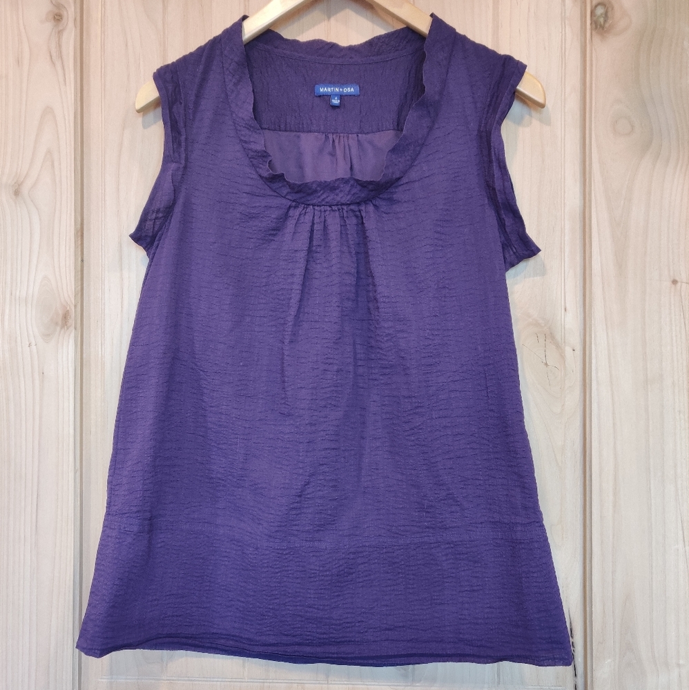 Martin & Osa Dark Purple Tank Top